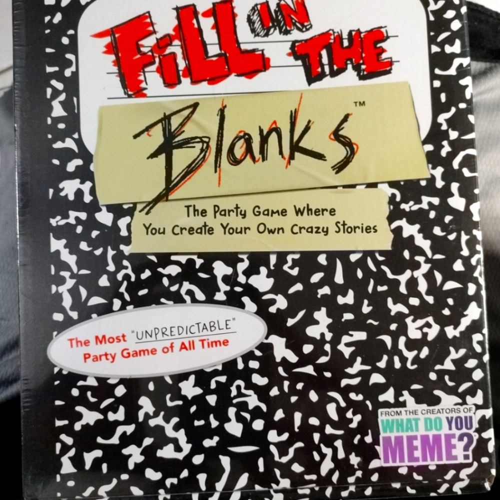 Brand New-Fill in The Blanks - The Family Game Where You Create Your Own Stories